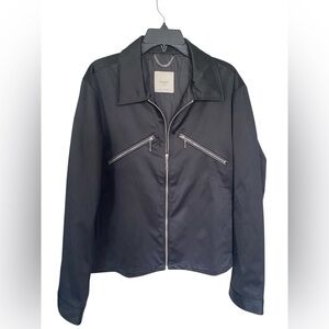 Mango man, black Moto, jacket, men’s size medium​